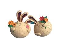 BinaryABC Easter Bunny Rabbit Resin Figurines Statue,Easter Garden Home Decorations,Easter Gift