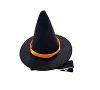 BinaryABC Halloween Witch Hat Hair Clip, Mini Top Hat hair Clip,Halloween Party Supply Decoration,Halloween Hair Accessories(Black)