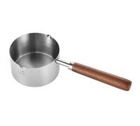 BinaryABC Mini Sauce Pan Cooking Pot,Stainless Steel with Pour Spout,250ml