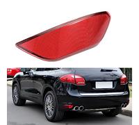 BINB ROAD Left Rear Bumper Reflector Light LED Passenger Side Red Trim 95863110500 Compatible with Porsche Cayenne 2011 2012 2013 2014