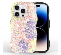 BinBoom for iPhone 16 Pro Case | Bold Pattern Protective Phone Cover | Slim/Lightweight for Women Men - Drowning in Blossoms | Petal Rain Veil, Cute, Trendy, Aesthetic
