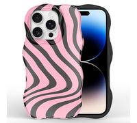 BinBoom for iPhone 16 Pro Case | Bold Pattern Protective Phone Cover | Slim/Lightweight for Women Men - Waltz of Violet Tides | Cosmic Brushstroke, Cute, Trendy, Aesthetic