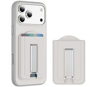 BinBoom for Magsafe Wallet Stand Adjustable Magnetic for Phone, 2-Card Holder With RFID Blocking, Slim Strong Magnetic Wallet for iPhone 17/16/15/14/13/12 Series, Not for 13/12 Mini, White