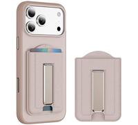 BinBoom for Magsafe Wallet Stand Adjustable Magnetic for Phone, 2-Card Holder With RFID Blocking, Slim Strong Magnetic Wallet for iPhone 17/16/15/14/13/12 Series, Not for 13/12 Mini, Rose Gold