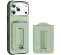 BinBoom for Magsafe Wallet Stand Adjustable Magnetic for Phone, 2-Card Holder With RFID Blocking, Slim Strong Magnetic Wallet for iPhone 17/16/15/14/13/12 Series, Not for 13/12 Mini, Green