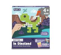 Binca Dotties Dinosaur Dot Art Activity Kit | 1500+ Stickers | Mess-Free Dinosaur Craft Kit for Kids Ages 4-7 | Dinosaur Gift for Boys & Girls | Travel Activity | Birthday Gift