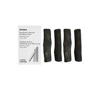 Binchotan Charcoal from Kishu, Japan - Water Purifying Sticks for Great-Tasting Water, 4 Sticks, Each Stick Filters up to 2 Liters of Water