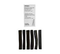 Binchotan Charcoal - Water Purifying Stick for Great-Tasting Water from Kishu, Japan - Each Stick Filters Personal-Sized Water Bottle - 6 Slim Sticks