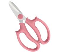 BINCKIN Flower Scissors - Stainless Steel Pruning Scissor, Garden Plant Floral Scissors for Fresh Flowers Stems, Florist Snip (Blue, Green, Pink, Violet) (1 Pcs Pink)