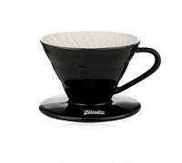 Bincoo Pour Over Coffee Dripper-V60 Ceramic Coffee Dripper Pour Over Cone Coffee Maker Size 01,Portable Coffee Maker For for Home, Cafe, Restaurants (Black)