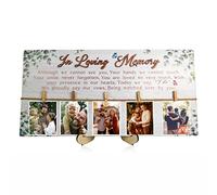 BINCUE 3D in Loving Memory Wedding Sign 20x10 Inch with 5 Clips, Wedding Decor to Honor Souls, Wedding Memory Table Sign, Wedding Remembrance Sign