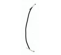 Bind2Go Elastic Treasury Tags 150mm Black - Pack of 50 - Metal Ended Document Fasteners