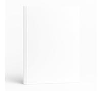 Bind2Go Thermal Binding Covers A4 - White Gloss/Leathergrain Back - 9 mm Spine - Pack of 10