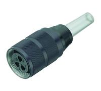 Binder Female 5-8mm Cable Mnt 3 Pin with Solder Termination