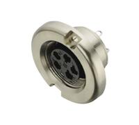 Binder Female 5-8mm Panel Mnt 7 Pin with Solder Termination