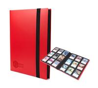 Binder Beast 9 Pocket Card Binder - 360 Pockets Side Loading Trading Card Holder Album for TCG, Football, Baseball and Sports Cards, Compatible with Pokemon Cards, Red
