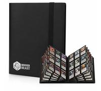 Binder Beast Trading Card Binder 9 Pocket - 360 Card Holder, Side Loading Card Binder Album, TCG Binder for Sports Cards, Football, Baseball, Compatible with Pokemon Cards (Black)