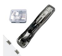 Binder Clip Stapler,45 Sheets Capacity Fastener - with 50 Metal Refills Desktop Reusable Clamp Stapler - for Teacher, Office, School, Classroom, Home, Craft, Desk, Book