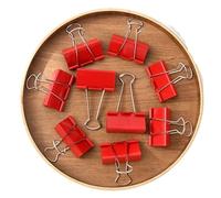 Binder Clips 20pcs red Small Stationery Clips