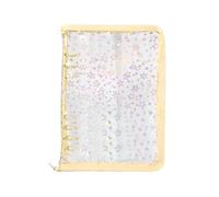 Binder Cover - 9.84 x 7.09 x 1.18 Inch Paper Notebook Folder | Ring Binder Zipper Sticker Album for Diary, Cards, Tickets, Receipts, School, Office, Business Meeting, Project Manager, Le