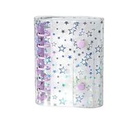 Binder Covers - A7 Glitter Star Budget Planner Shell - A7 Budget Binder Cover,for Journal Albums Cash Envelopes Organizer Folder Loose Leaf