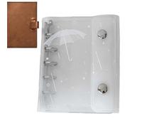 Binder Cute - M5 6-Hole Transparent Cute Binder - Office Planner Supplies,for Planner Office Home Study Work Business Travel Daily Weekly Filing Desk Backpack Purse Tote