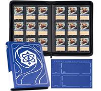 Binder for Lorcana Cards, Premium 9 Pocket Trading Card Album with 500 Pockets & Playmat Compatible with Lorcana Cards, Tokens and Rules sheet - Classic Blue