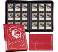 Binder for Lorcana Cards, Premium 9 Pocket Trading Card Album with 500 Pockets & Playmat Compatible with Lorcana Cards, Tokens and Rules sheet - Classic Red