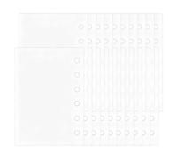 Binder Pages - 20*pcs Slide Binder - A6/A7 Sticker Background Paper - Extra Strong Hole Pockets | Document Folders, Wallet Cases for Artists, Scrapbookers, DIY Enthusiasts, Crafts Projects