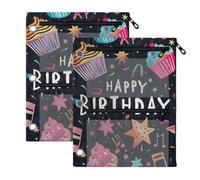 Binder Pencil Pouch, Birthday Element Pencil Pouch for 3 Ring Binder