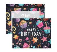 Binder Pencil Pouch, Birthday Element Pencil Pouch for 3 Ring Binder