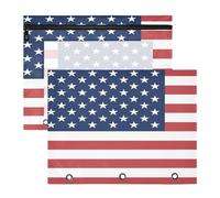 Binder Pencil pouching with Smooth Zippers 3 Hole Punch for 3 Ringing Binder 2 Pack Students Office Flag of The United States Minor Outlying Islands
