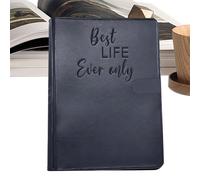 Binder Planner - Textured vVegan Leather A6, Lightweight Long-Lasting Pocket Organizer Book | Compact Wilderness Service Ministry Supplies Giftss for Pioneers Jehovah's Witnesses Flyer and Folder Use