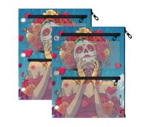 Binder Pouches 3 Ringing Zipper Binder of The Dead Zombie Bride