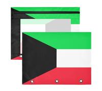 Binder Pouches Multi-Purpose Pocket Folders for A4 Paper Letter 2 Pack Students Back to School National Flag of The Republic of Korea