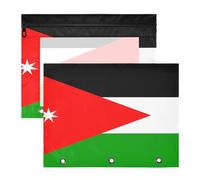 Binder Pouches Multi-Purpose Pocket Folders for A4 Paper Letter 2 Pack Students Back to School National Flag of