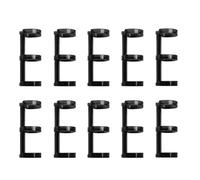 Binder Rings， 10Pcs Binder Rings Clips, 3 Ring Loose Leaf Binders Book, for Notebook Diary Photo Album Binding(Black)