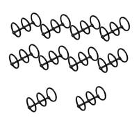 Binder Rings, 10Pcs Binder Rings Clips, 3 Ring Loose Leaf Binders Book, for Notebook Diary Photo Album Binding(Black)