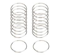 Binder Rings, Binder Rings, 30pcs Metal Book, Loose Leaf 20mm/25mm/32mm/40mm/50mm Binding for DIY Word Card Office Memo(32mm)