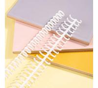 Binder Rings, Entweg Binding Rings, 10pcs Plastic 30-Hole Loose Leaf Binders Ring Binding Spines Combs 85 Sheets Capacity for DIY Paper Notebook Album Office School Supplies