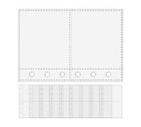 Binder Sheet Protectors | A7 6-Ring Binder Protector Pages,Clear Document Covers for Office Administrative Staff Project Managers Educators Teachers Artists Sketchers Professionals