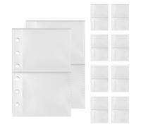 Binder Sheets - Sheet Protectors for 10 Piece Binders, Anti-Loss Pockets for 6-Ring Accoglers | Organizer For Tax Documents On Invoices | Homework Reports D