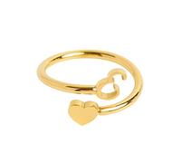 Binders Jewelry Dainty Initial Heart Ring 26 Letter Heart Ring Jewelry Popular Accessories Organizer Piercings Jewelry, one size, Metal, No Gemstone