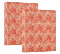 Binders Three Ringing 1.5 in Pack of 2 Happy Red Hearts