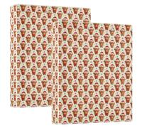 Binders Three Ringing 1.5 in Pack of 2 Highland Cow Santa Hat