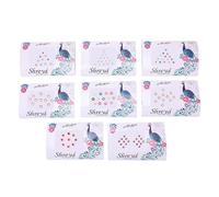 Bindi Pack of 8 Crystal Designer Jewel for Forehead Face Tikka Multicolored Bindiya Stickers Adhesive Stone Indian Traditional Mothers Day Bindi Tattoos for Women Girls Bride Return Gifts