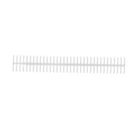 Binding Coils, 10 Pack, Polypropylene, 34 Holes, 15mm Diameter, Wear Resistant, Black - Durable, Easy Page Turning, Ideal for Office & School (Transparent)