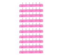 Binding Combs 10Pcs ABS 6 Holes Binder Rings for Document Notebook Making, Teacher Student Use - Durable Scratch, Easy Operation, Office and Classroom Essential (Pink)