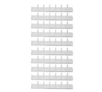 Binding Combs 10Pcs ABS 6 Holes Binder Rings for Document Notebook Making, Teacher Student Use - Durable Scratch, Easy Operation, Office and Classroom Essential (Transparent)