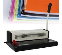 Binding Machine for A4/B5/A5, Punches 12 Sheets, Binds Up to 500 Sheets - Ideal for Office and School Use